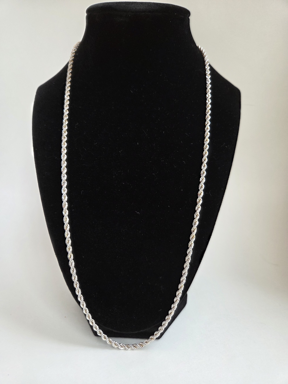 Monet Silver-Tone Rope Chain Necklace